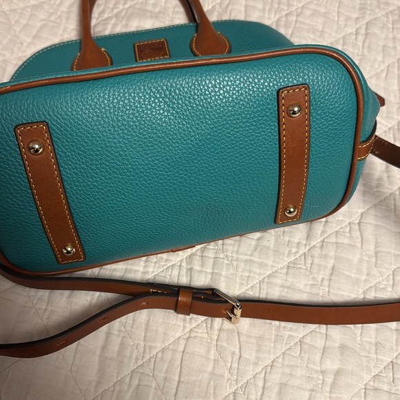 Dooney & Bourke Purse handbag - Teal green pebbled leather crossbody top handle - Picture 5 of 5
